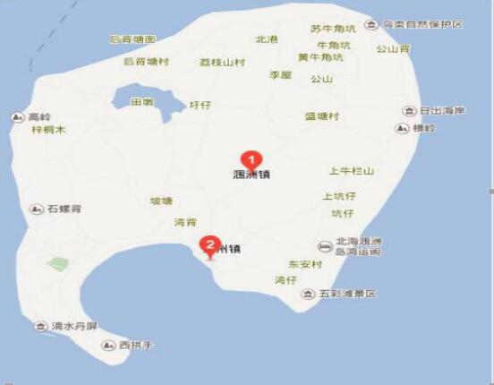 北海涠洲岛的银行位置