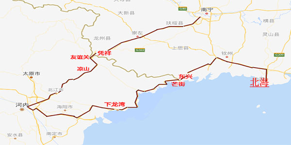 北海到越南下龙湾有多少公里