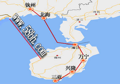 从钦州到海南旅游怎么走,广西北海康辉旅行社,
