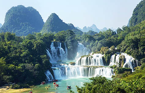 北海到德天瀑布旅游,广西北海康辉旅行社,