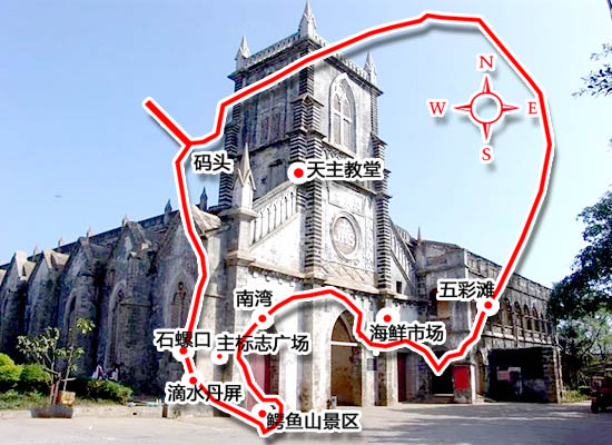 涠洲岛天主教堂,北海涠洲岛旅游,