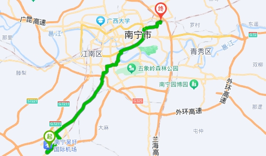 南宁,机场,到,南宁,东站,有,多,远,怎么,走,