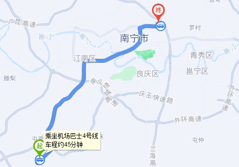 南宁,机场,到,南宁,东站,有,多,远,怎么,走,
